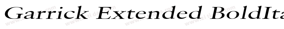 Garrick Extended BoldItalic字体转换